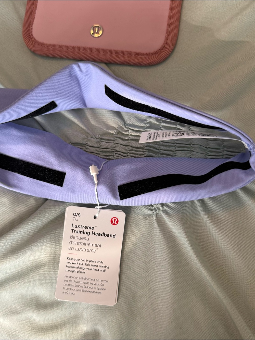 Lululemon Pink Card Wallet & Purple Headband - Picture 3 of 6